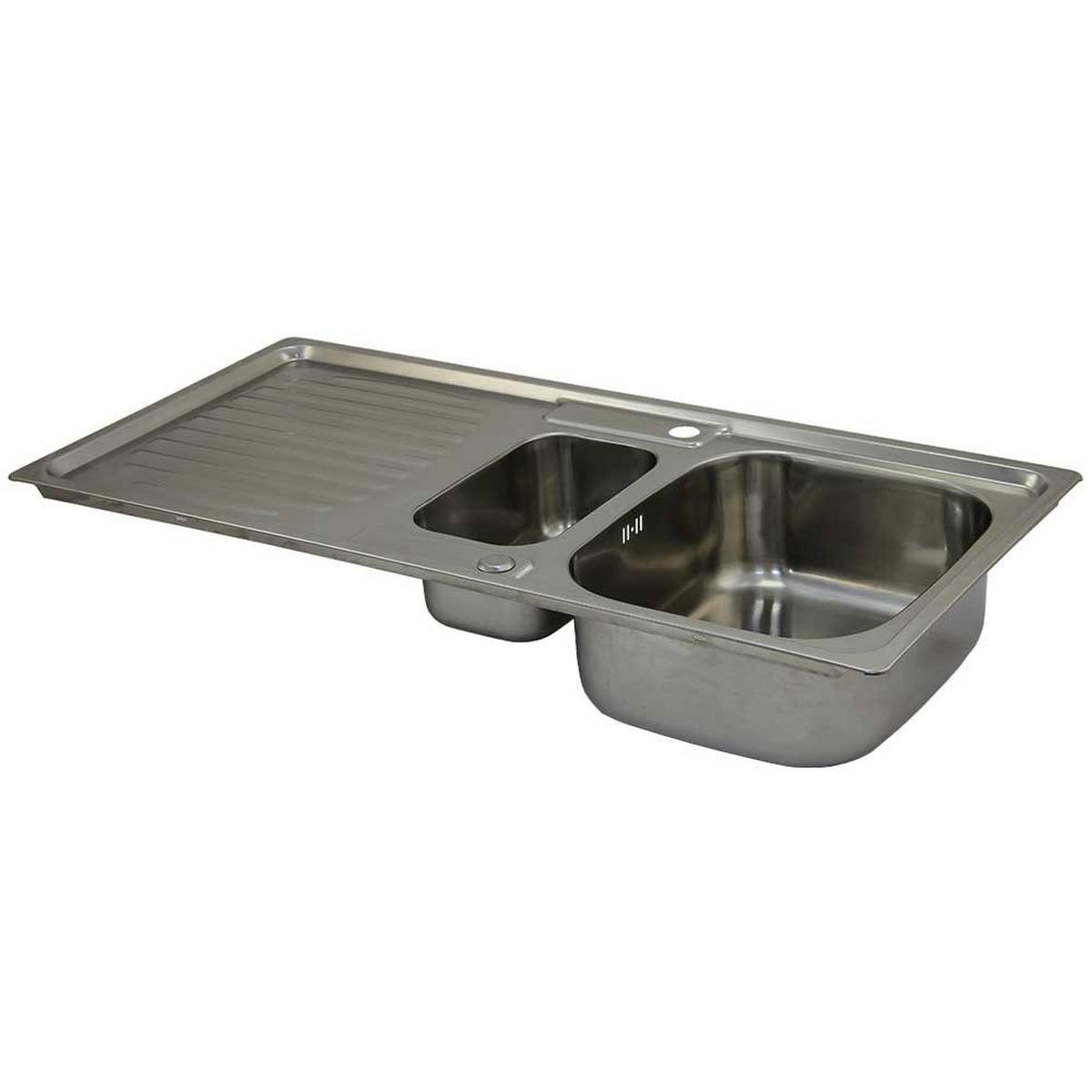 KÜCHENSPÜLE EDELSTAHL Premium - Silberfarben, Metall (105/18/50cm)