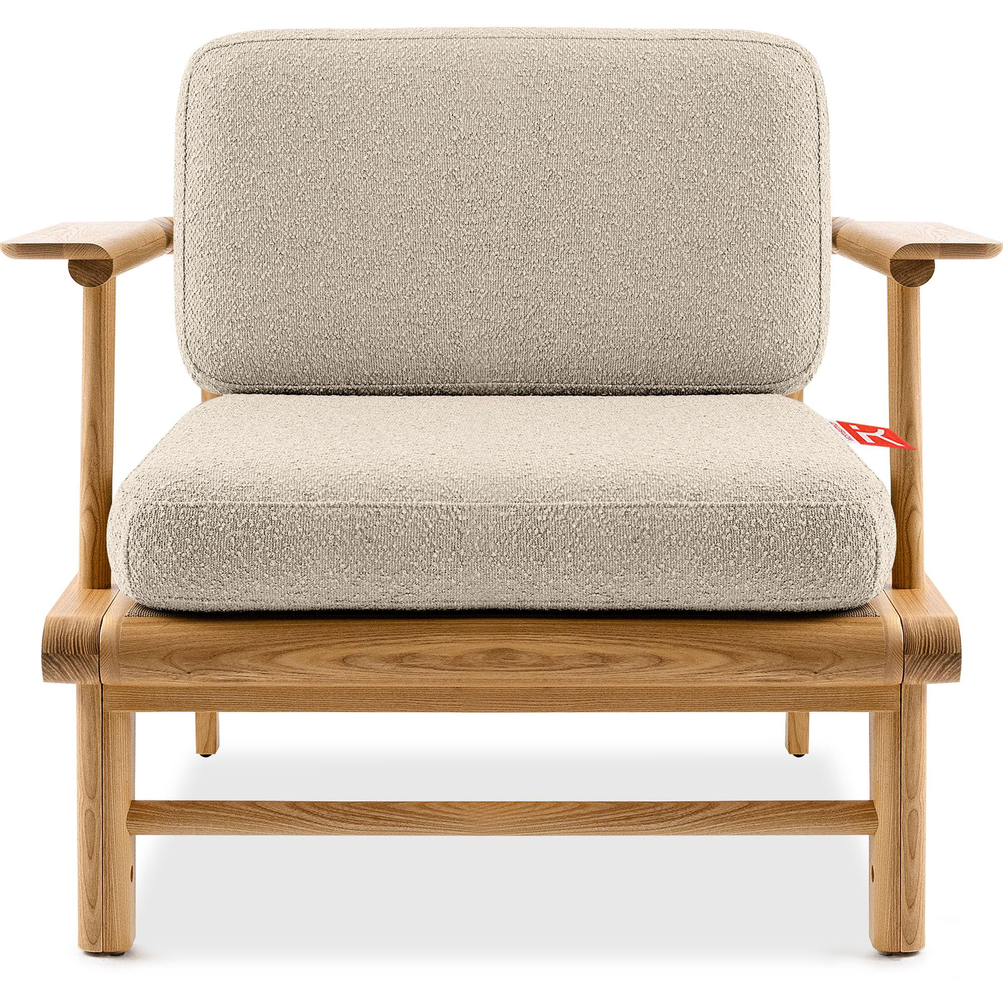 GARTENSTUHL ATREDA - Creme, Holz/Textil (91/80/80cm) - KONSIMO®