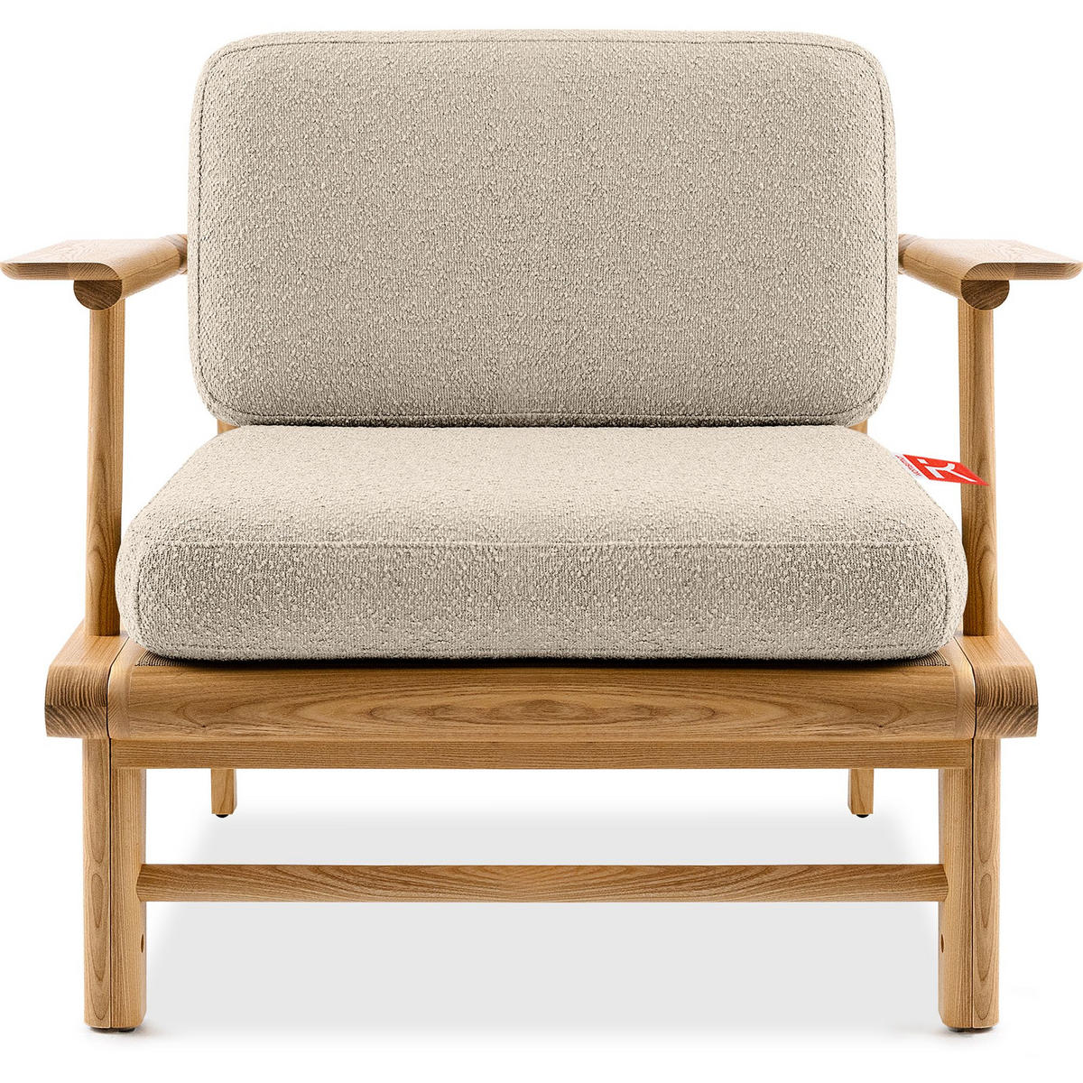 GARTENSTUHL ATREDA - Creme, Holz/Textil (91/80/80cm) - KONSIMO®