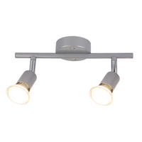 DECKENSTRAHLER Brandal 15/8/26 cm - Silberfarben, Metall (26/15/8cm) - ZMH