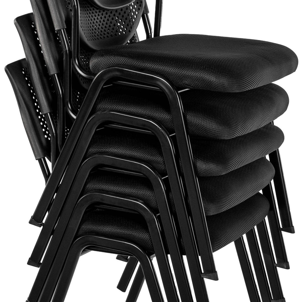 STAPELSTUHL Stoff schwarz/schwarz - Schwarz, Textil/Metall (47/82/58cm) - CLP
