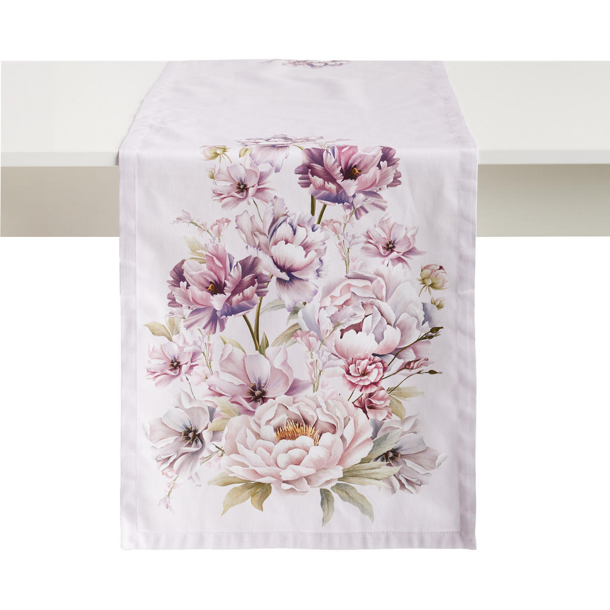 TISCHLÄUFER Aurelis - Rosa, Textil (180/40/1cm) - home&you