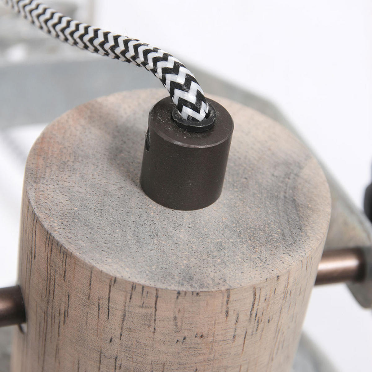 WANDLEUCHTE Metall Braun Holzoptik - Braun, Holz (15/13/37cm)
