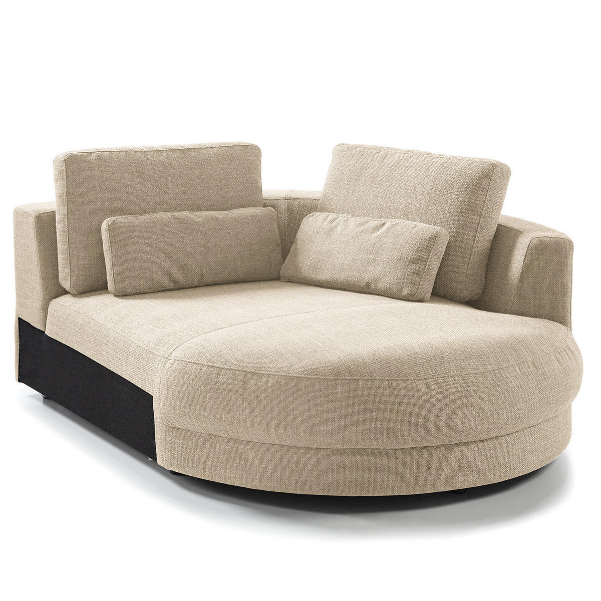 MODULLONGCHAIR - Beige, Textil (129/74/167cm) - home24