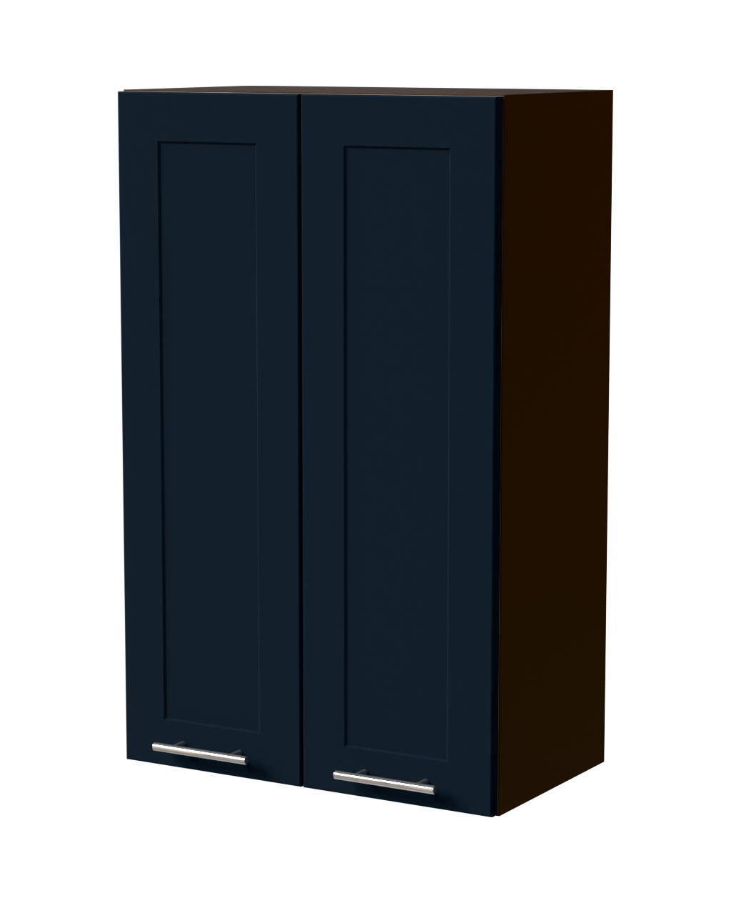 HÄNGESCHRANK Oslo W4/60 Lava / Indigo Matt 60 / 32,5 / 96cm - Dunkelgrau/Dunkelblau, Holz/Holzwerkstoff (60/96/32.5cm) - Feldmann-Wohnen