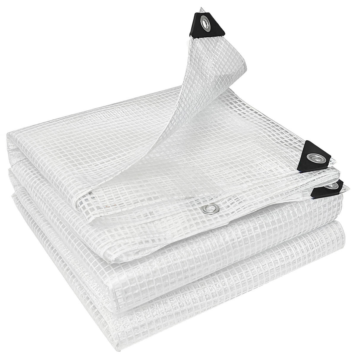 ABDECKPLANE PE Weiß - Weiß, Kunststoff (600/400/1cm) - Outsunny