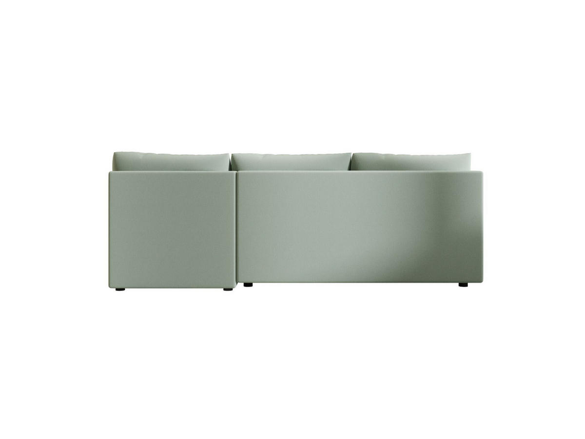 ECKSOFA MOS L Cosmic 16 Rechts mit Schlaffunktion - Hellgrün, Textil (200/143cm) - Bedante