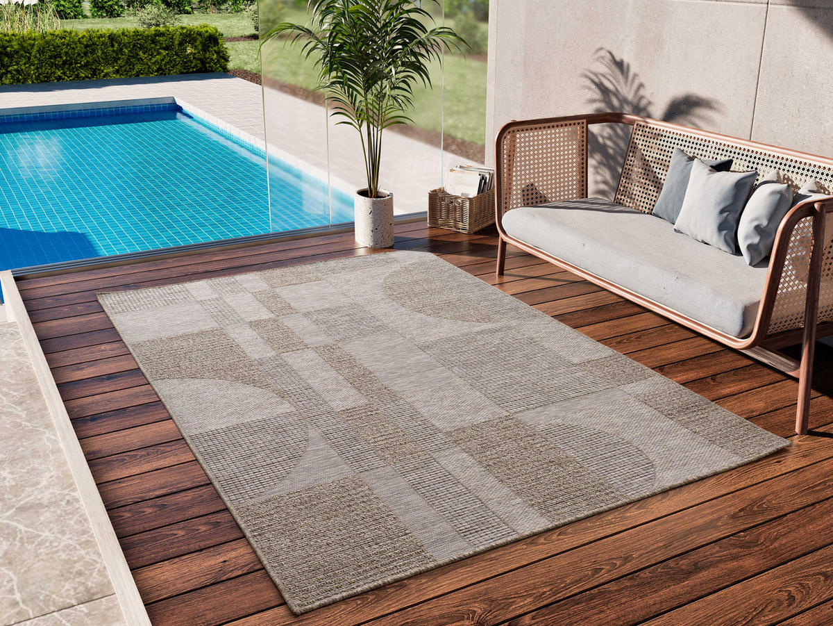 OUTDOORTEPPICH Natural colouRot Oria 126/190 cm - Naturfarben, Textil (126/190cm) - Atticgo