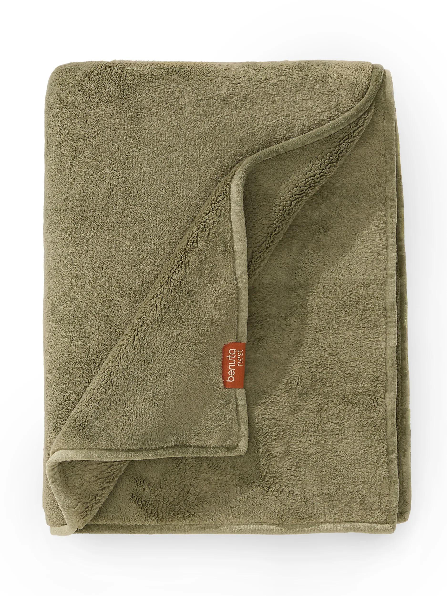 DECKE Cosi Grün 200/220 cm - Grün, Textil (200/220cm) - benuta