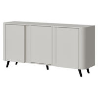 KOMMODE Volare 150 3D - Kaschmir/Schwarz, Holzwerkstoff/Kunststoff (151/76/39cm) - MIRJAN24