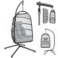 RATTAN-STUHL Hellgrau 105.0/101.0/196.0cm - Hellgrau, Metall (101/196/105cm)