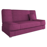 CANAPEA EXTENSIBILA Gabi - argintiu/violet, material plastic/material textil (175/80/80cm) - MIRJAN24