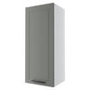 KÜCHENHÄNGESCHRANK Kvantum W4/45 Dust Grey Matt / Weiß Matt 45 / 32,5 / 96cm - Weiß/Grau, Holz/Holzwerkstoff (45/96/32.5cm) - Feldmann-Wohnen