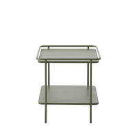 BEISTELLTISCH - Metall - Olivengrün - Olivgrün, Metall (45/45/44cm) - Drawer