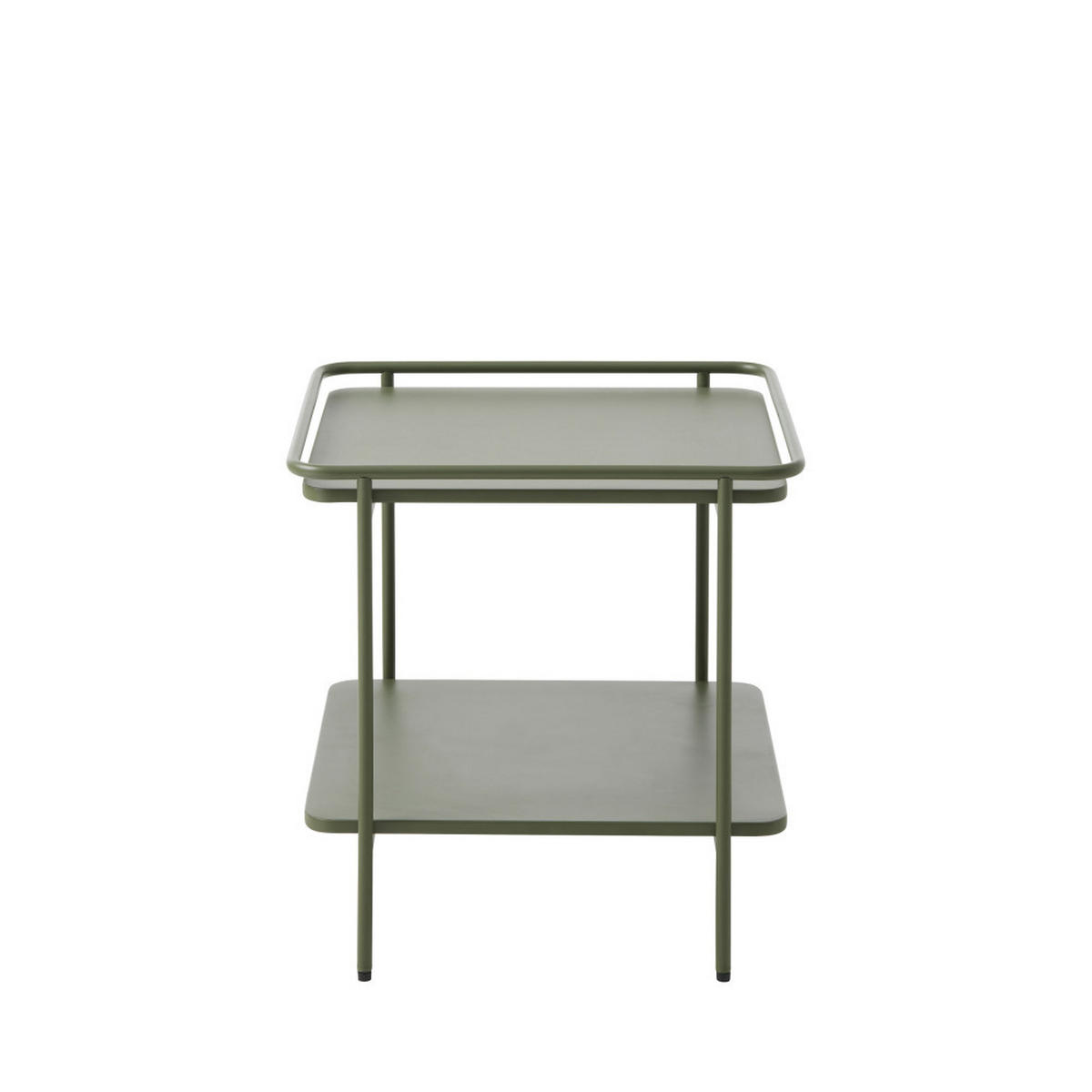 BEISTELLTISCH - Metall - Olivengrün - Olivgrün, Metall (45/45/44cm) - Drawer