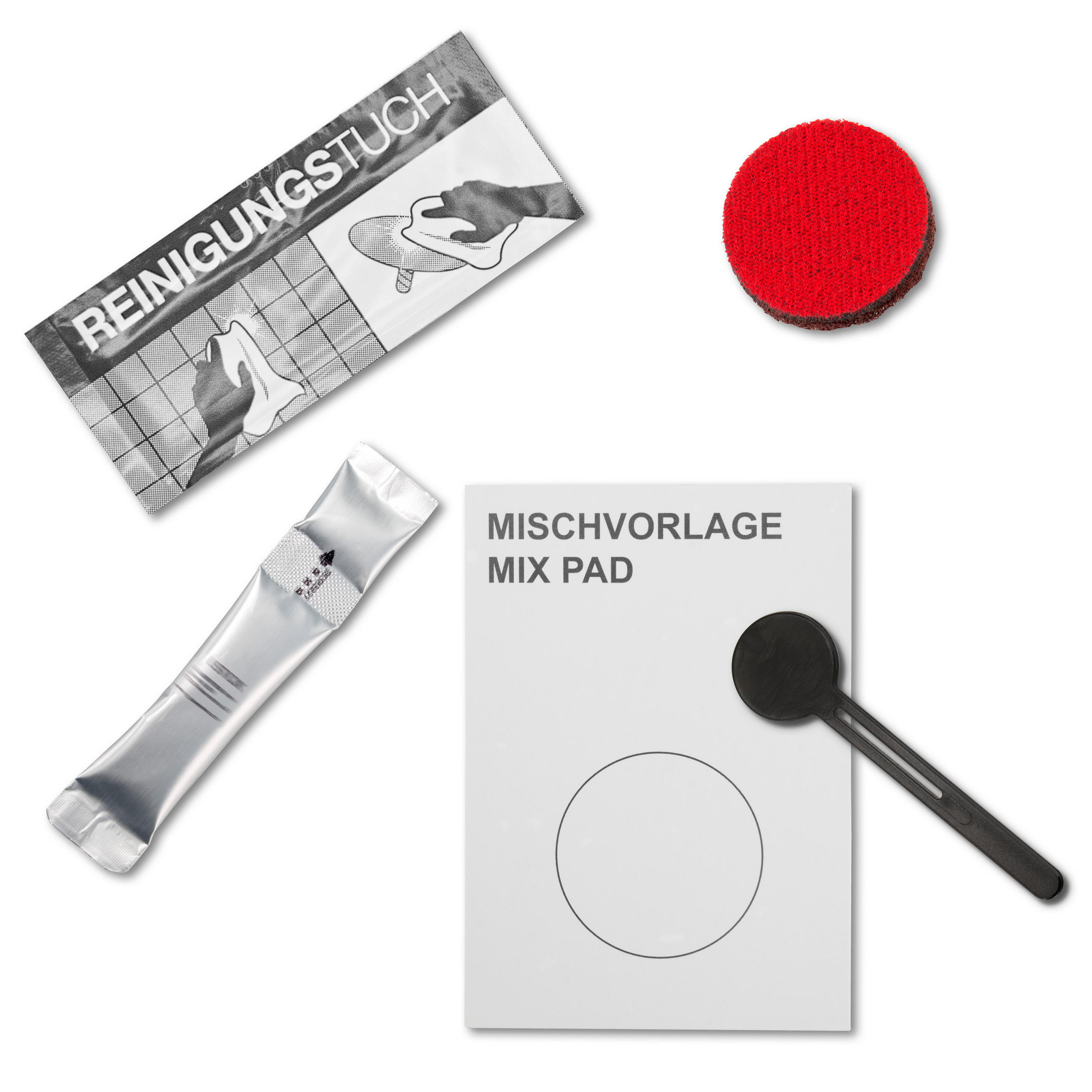 bremermann Klebe-Set Grau 4x4.5x1 cm