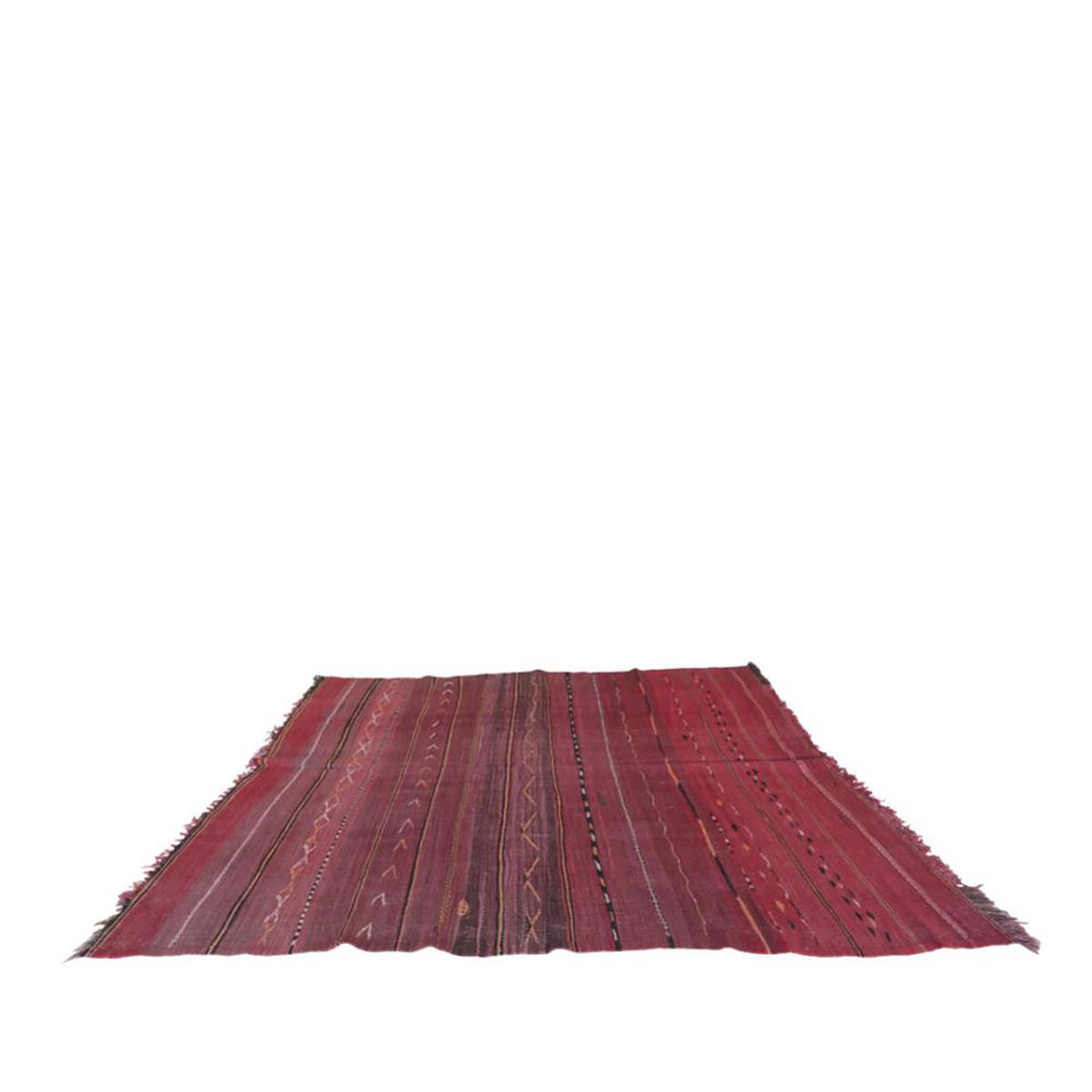 BERBERTEPPICH aus reiner Wolle 157x 217 cm - Rot, Naturmaterialien (157/217cm) - AFK Living