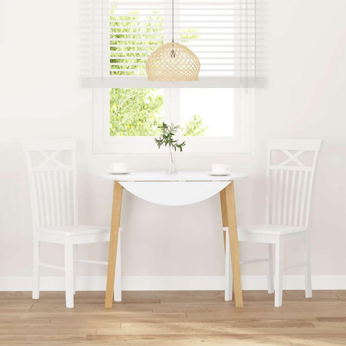 STUHL-SET 2 Stk Korngrafenbach 42.5/94/53.5 cm - Weiß, Holz (42.5/94/53.5cm) - ZMH
