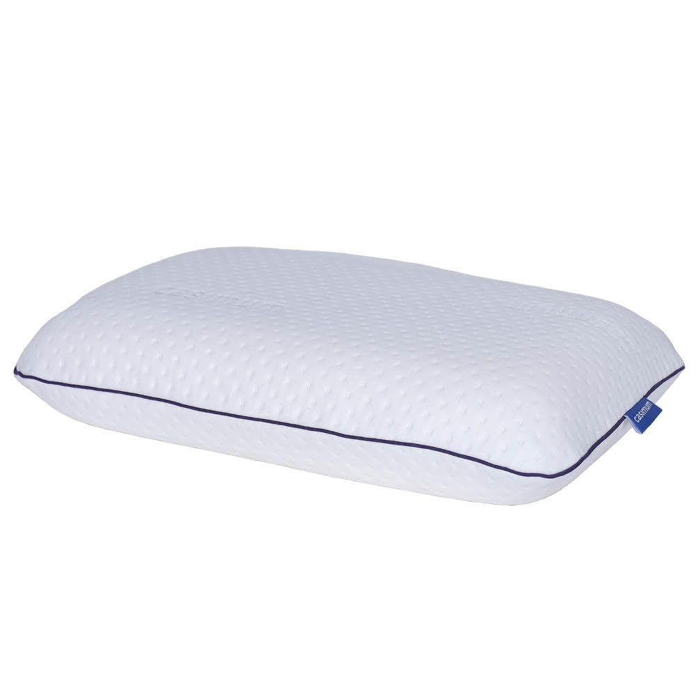 REISEKISSEN SUPER TRAVEL, 40x25x10, Rücken- & Seitenschläfer, cosyPUR® Memory Foam - Weiß, Textil (25/40cm) - casimum