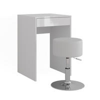 TOALETNÍ STOLEK Sherry Bílá/bílý vysoký lesk - vysoce lesklá bílá, kompozitní dřevo (51.4/76/50.1cm) - Vicco