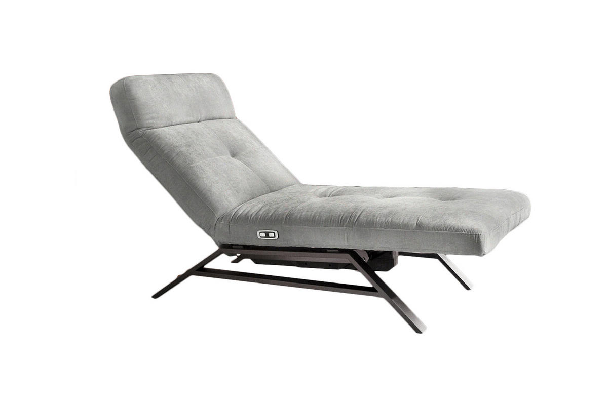 LIEGE AMERIVA Silber Velvet - Silberfarben, Textil (80/110/158cm) - KAWOLA