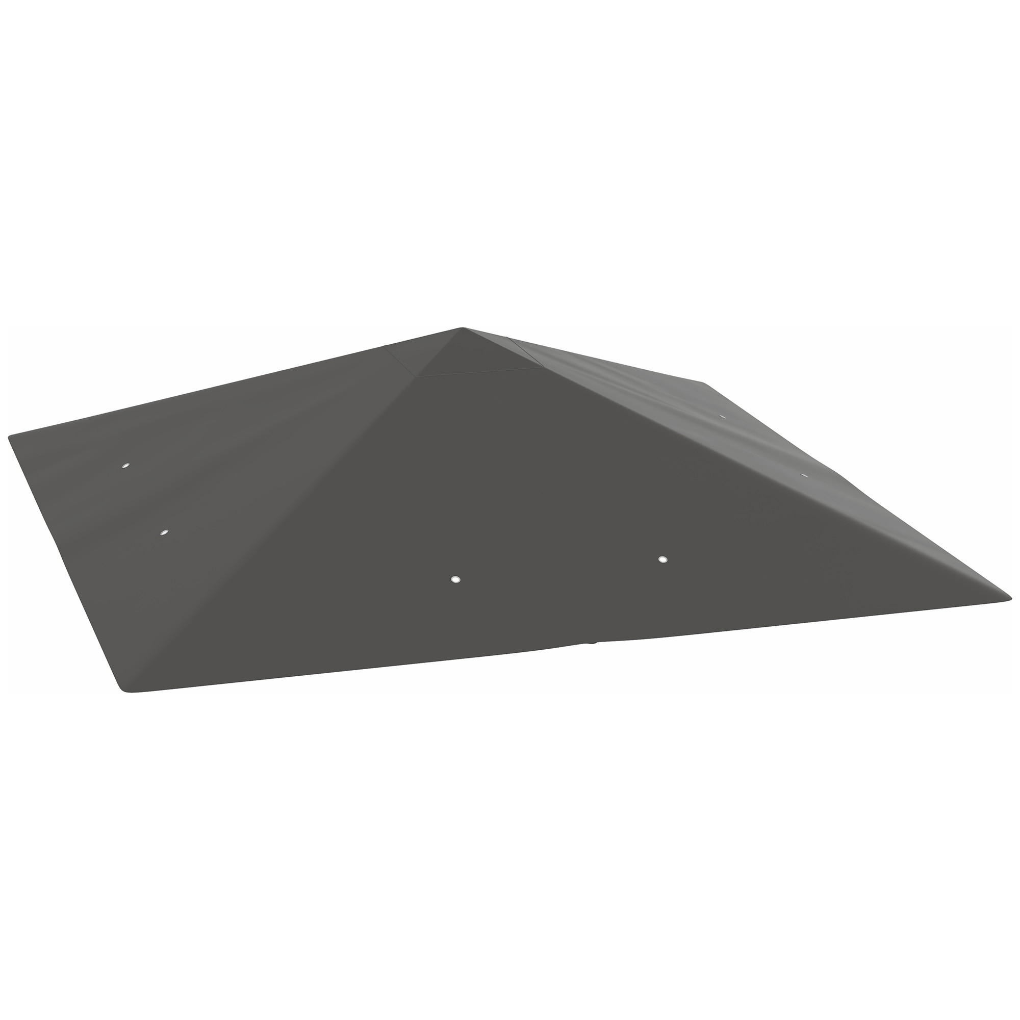 Outsunny NÁHRADNÍ STŘECHA pro altán 3 x 3 m, vodoodpudivá, střecha altánu UPF30+, náhradní potah