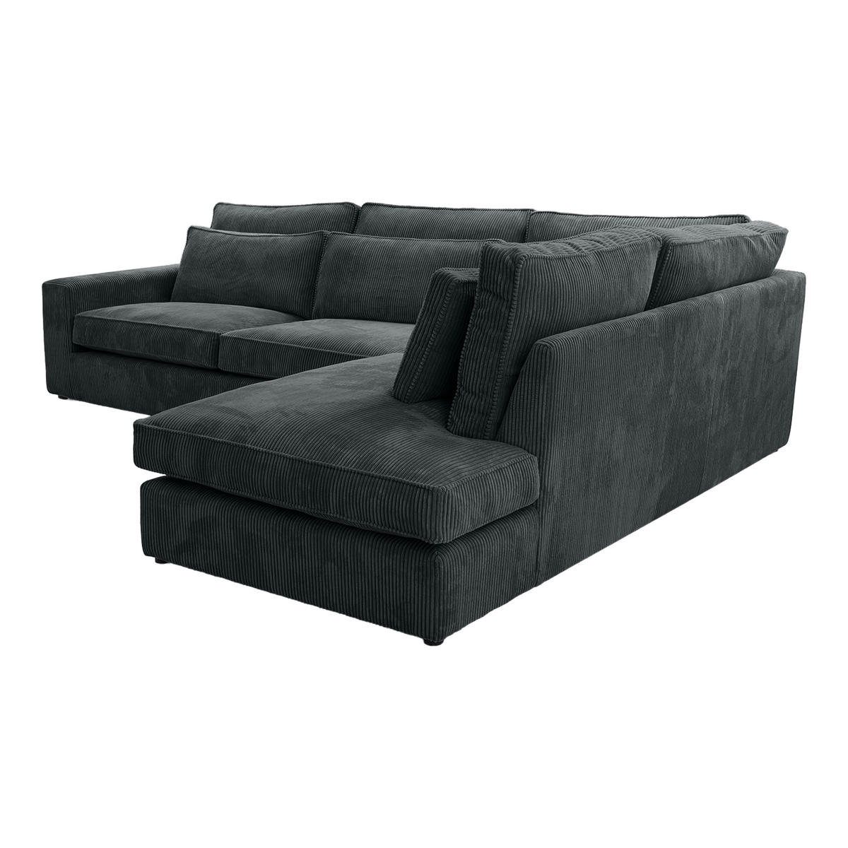ECKSOFA CAMBO MINI Ohne Schlaffunktion, Dunkelgrau - Dunkelgrau, Textil (280/224cm) - Fedve