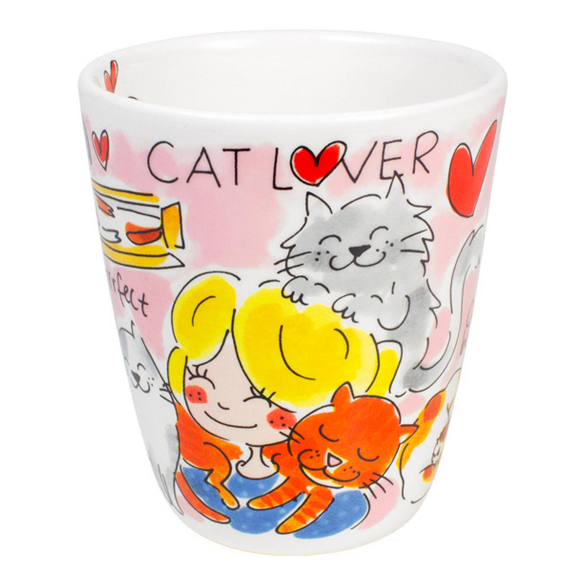 BECHER Katzenliebhaber in Bunt - 350 ml - Multicolor, Keramik (0.35L) - Blond Amsterdam