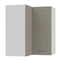 ECKHÄNGESCHRANK Kvantum W12/60 Beige Matt / Weiß Matt 60 / 60 / 72cm - Beige/Weiß, Holz/Holzwerkstoff (60/72/60cm) - Feldmann-Wohnen