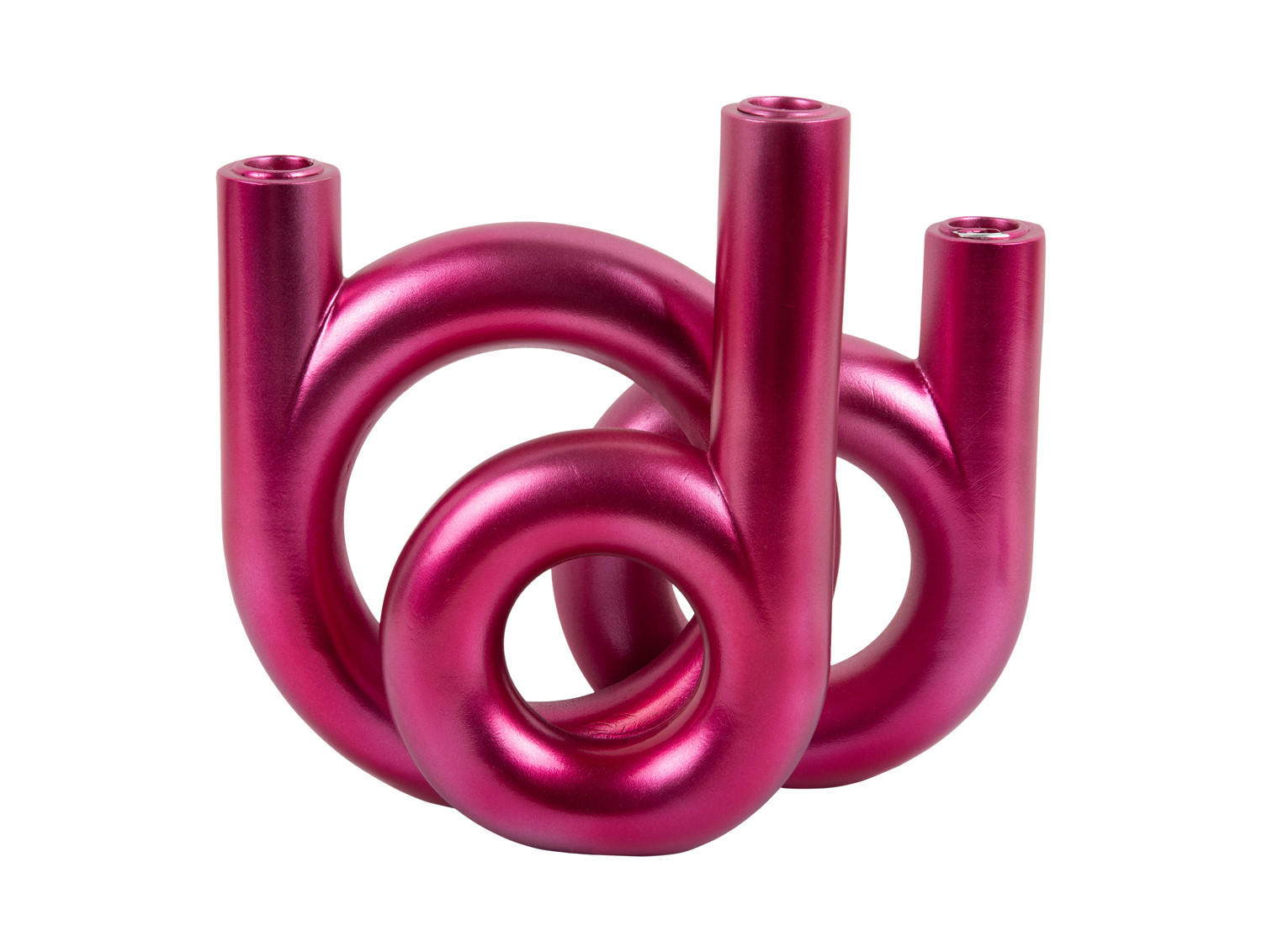 KERZENSTANDER Rings 18/12/20 cm - Pink, Kunststoff (12/20/18cm) - Present Time