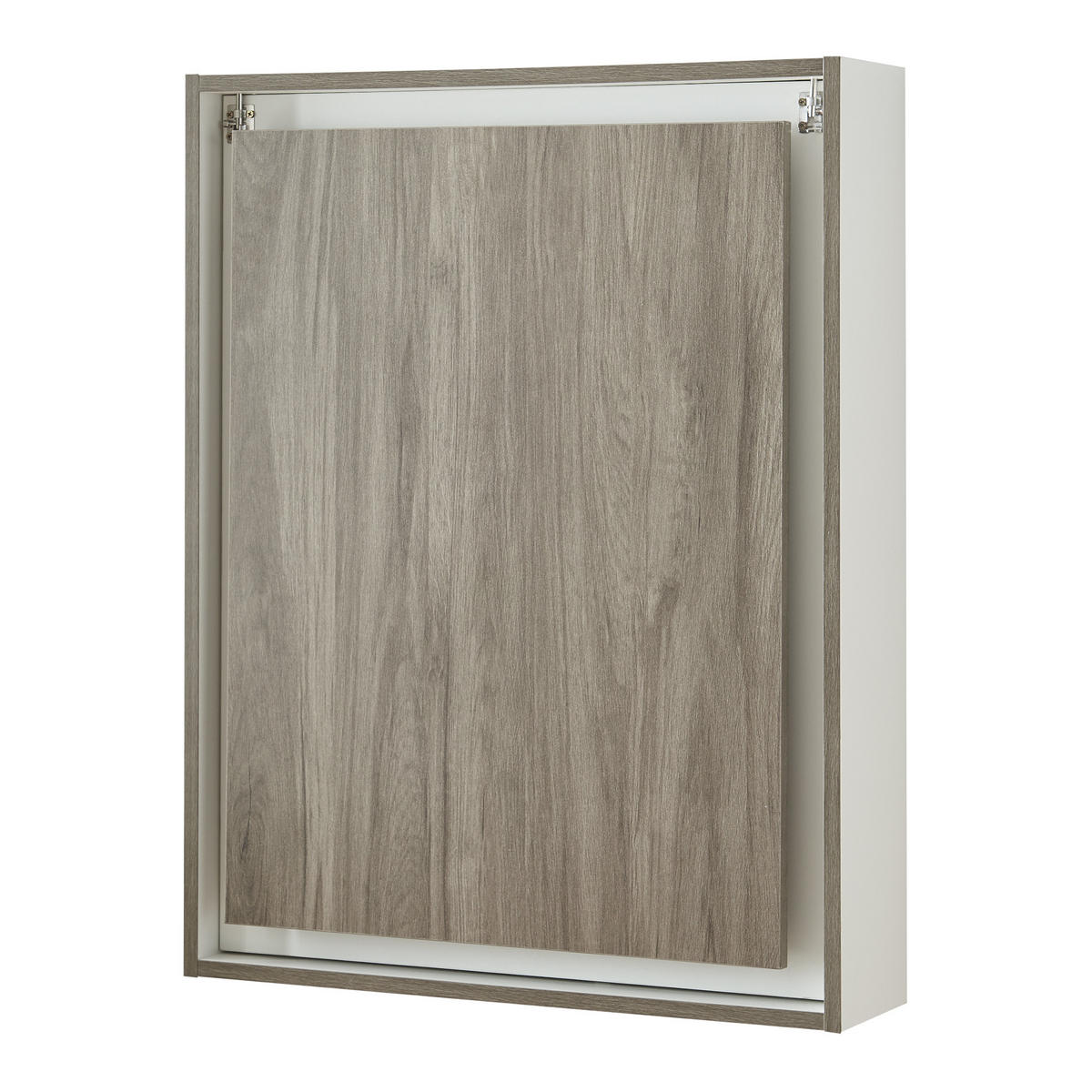 WANDKLAPPTISCH Greve - Naturfarben/Weiß, Holzwerkstoff (76.5/71.5/58.5cm) - [en.casa]