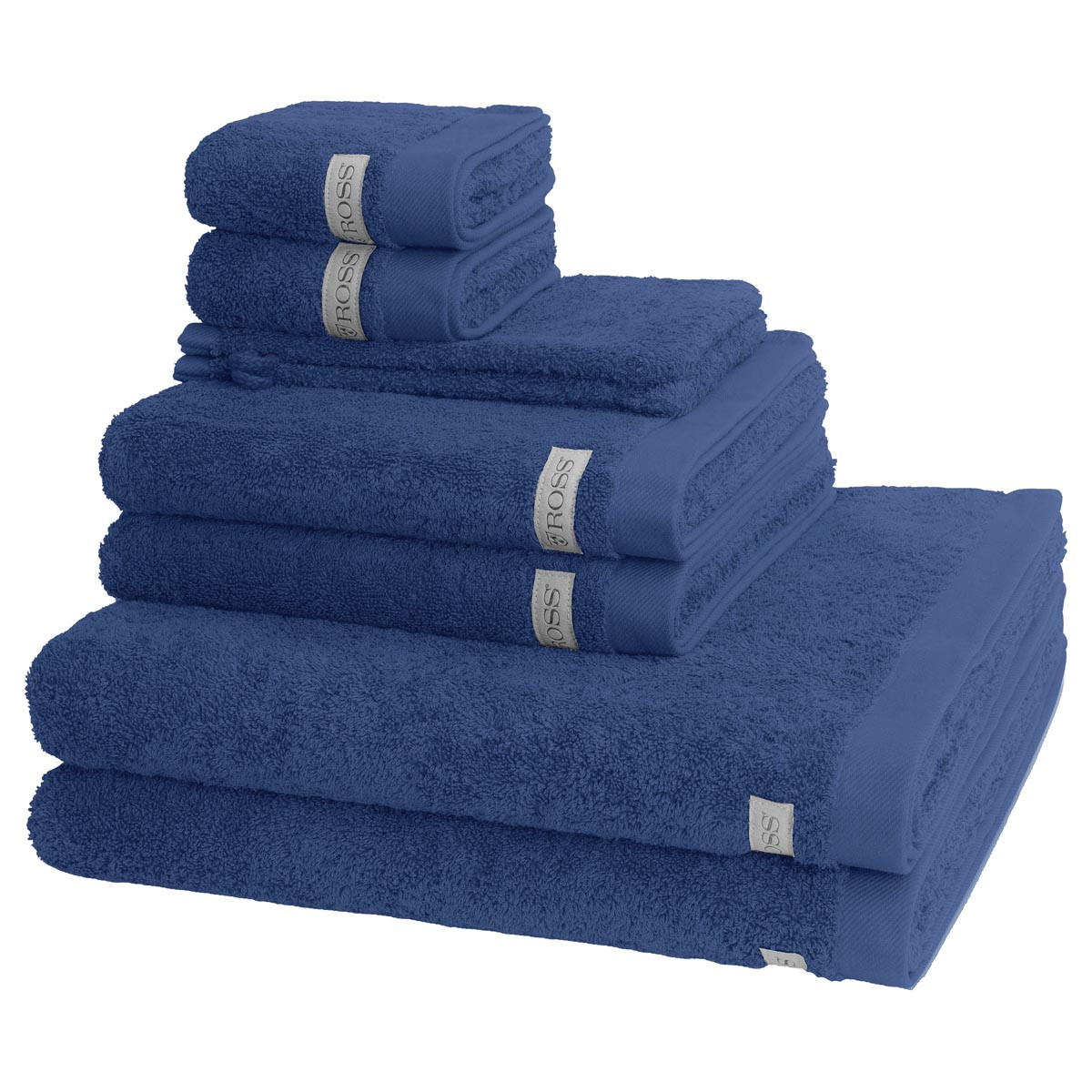 FROTTIERSET Sinfonie 8-teilig - Blau, Textil (50/100cm) - Ross