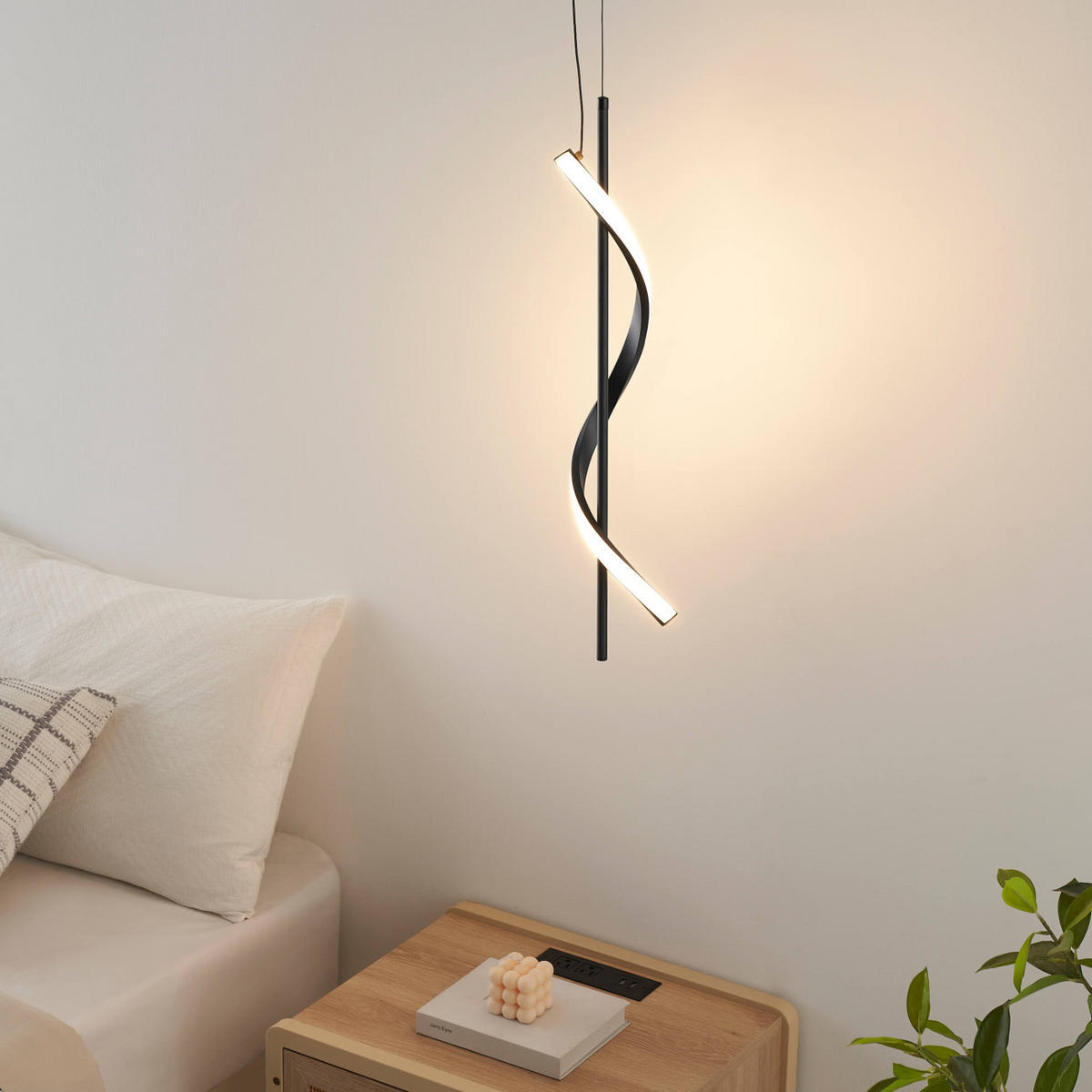 HÄNGELEUCHTE Lybella, Schwarz, 61cm - Schwarz, Metall (61/10/61cm) - KOSILUM