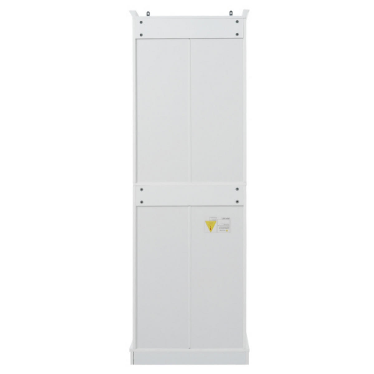 BADEZIMMERSCHRANK Hochschrank 60x40x180 cm Weiß aus MDF mit Türen, Schublade und verstellbaren Einlegeböden - Weiß, Holzwerkstoff (60/180/40cm) - Modfu