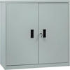 AKTENSCHRANK abschließbar, 90x92x40cm, Metall, Grau - Schwarz/Grau, Metall (90/92.5/40cm) - Woltu
