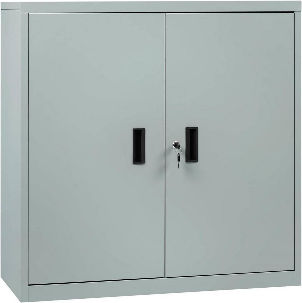 AKTENSCHRANK abschließbar, 90x92x40cm, Metall, Grau - Schwarz/Grau, Metall (90/92.5/40cm) - Woltu