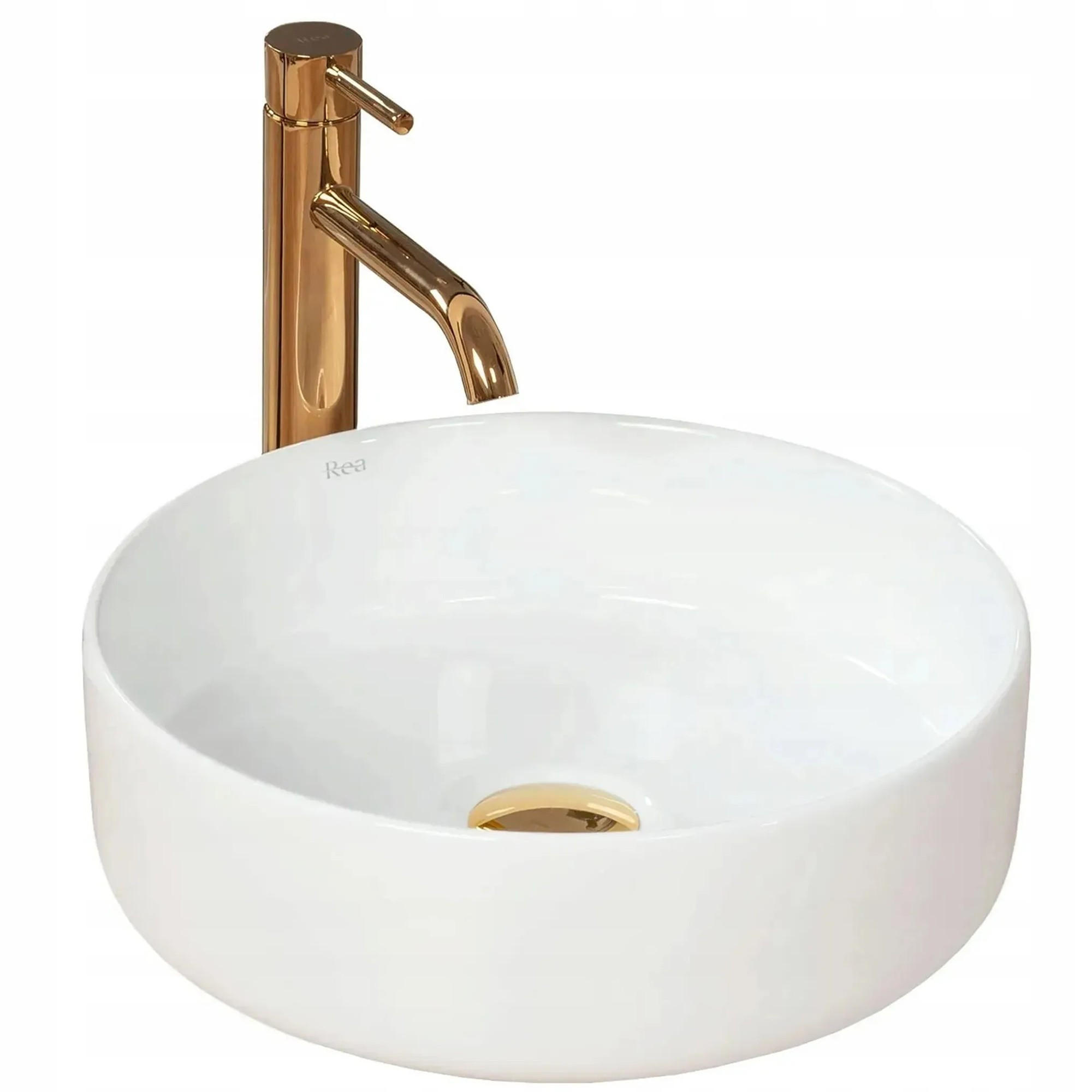 AUFSATZWASCHBECKEN Rea Sami - Weiß, Keramik (36/11.5/36cm) - REA