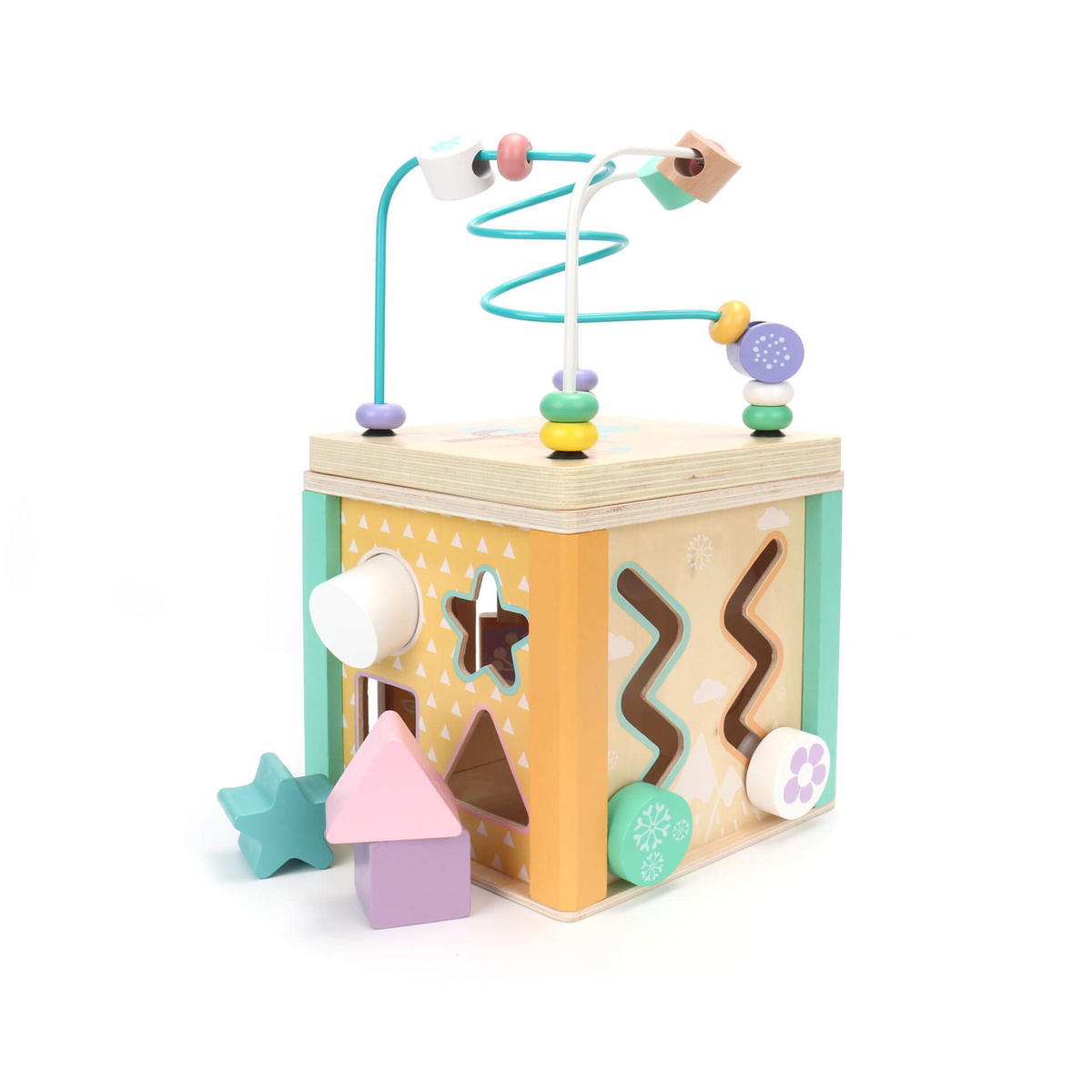 KINDERSPIELWÜRFEL 15/15/29 cm - Multicolor, Holz (15/15cm)
