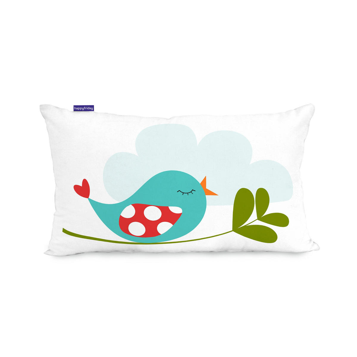 KISSENBEZUG little birds 50x30 cm mehrfarbig - Multicolor, Textil (50/30cm) - Happy Friday