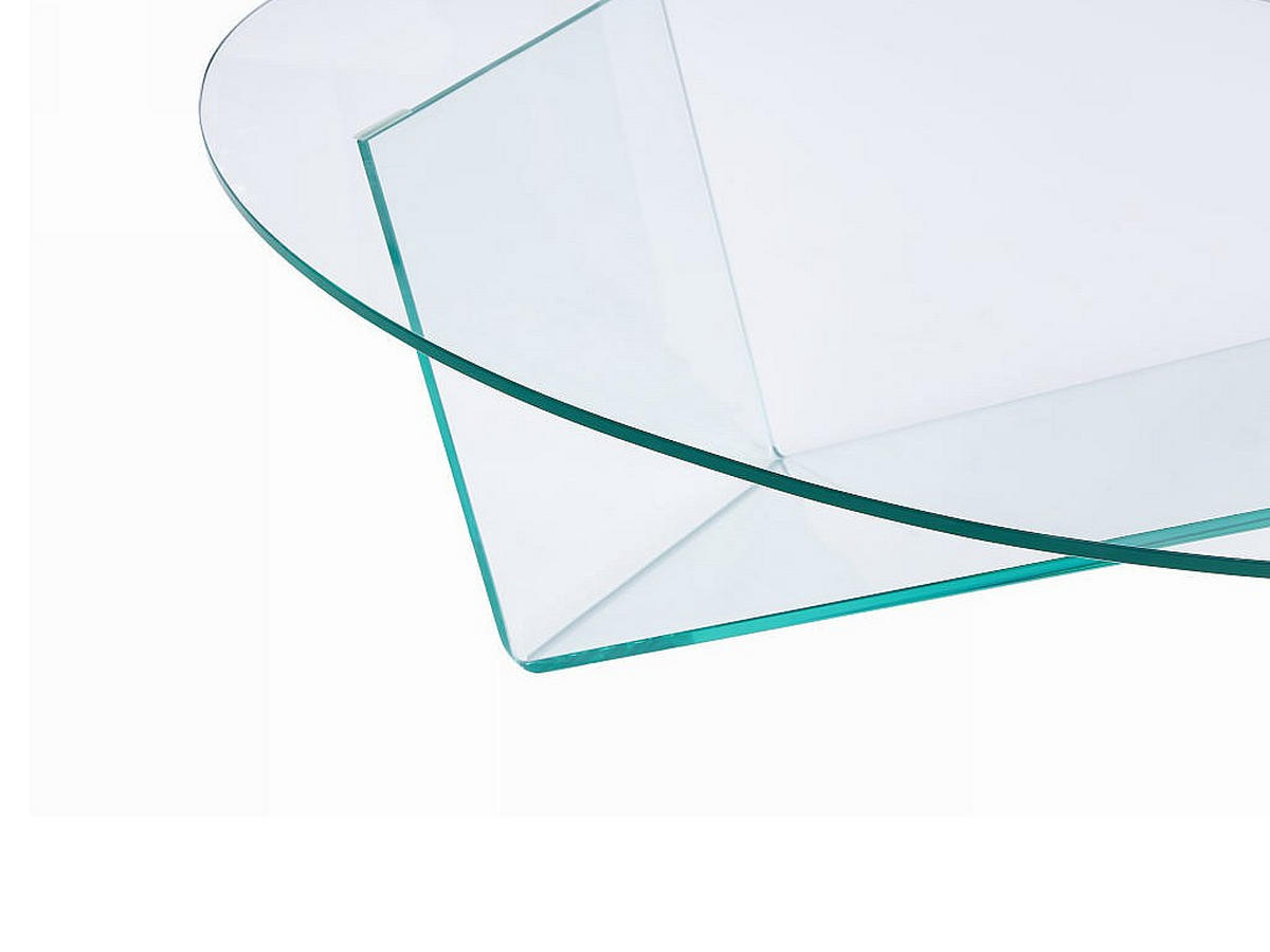 COUCHTISCH - Sicherheitsglas - Transparent - ELOWEN - Transparent, Glas (70/120/41cm) - Vente-Unique