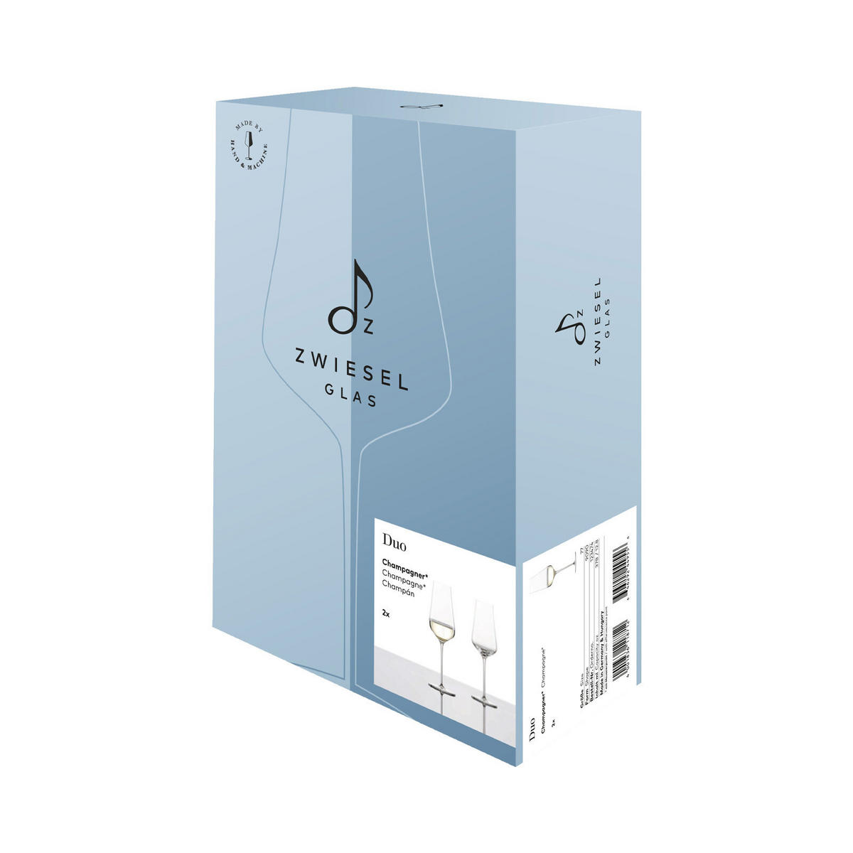 CHAMPAGNERGLÄSER Duo transparent 378 ml 6er Set - Transparent, Glas (0.378L) - Zwiesel Glas