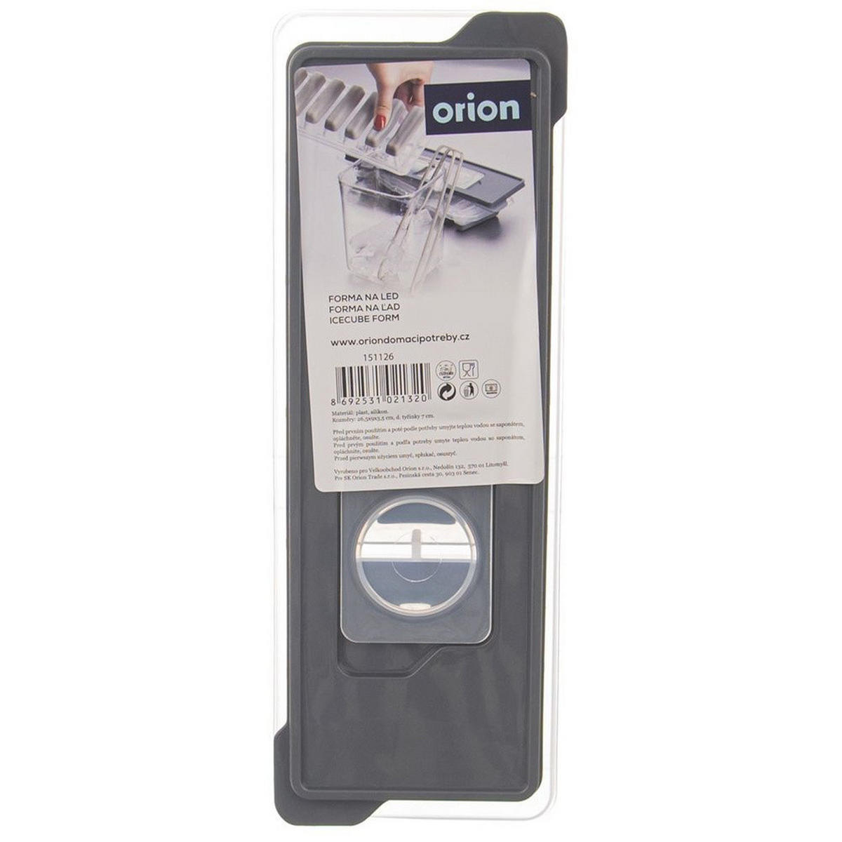 EISWÜRFELFORM für Flaschenstäbchen Schwarz - Schwarz, Kunststoff (26.5/3.5/9.5cm) - Orion 