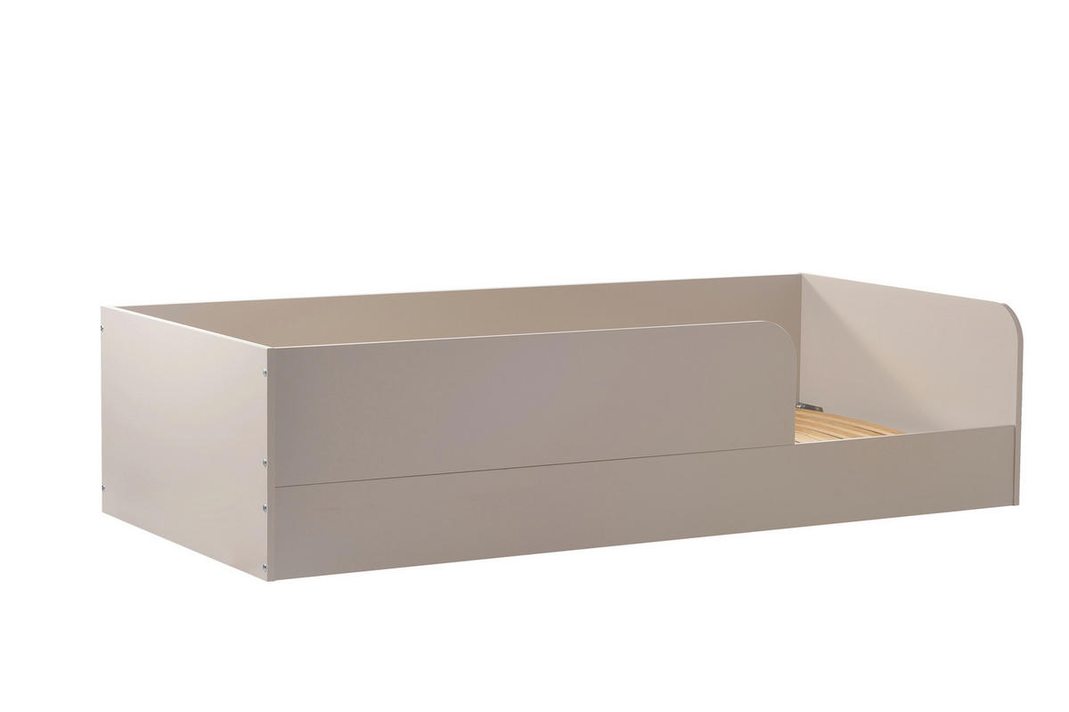 BODENBETT Essentials 90x200cm Cashmere - Hellbraun, Holzwerkstoff (90/200cm) - arthur berndt