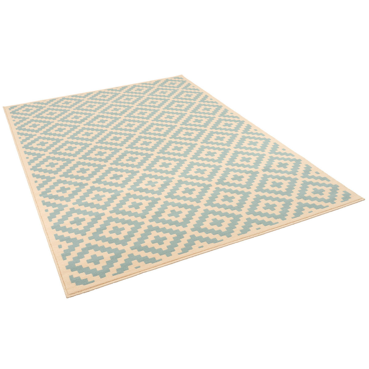 DESIGNER KURZFLOR TEPPICH MODERNE MUSTER - Creme, Textil (80/150cm) - Pergamon