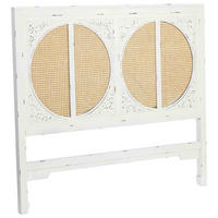 KOPFTEIL aus Holz und Gitter, weiß, 150x5x130cm - Weiß, Holz (150/130/5cm) - Wanderlust
