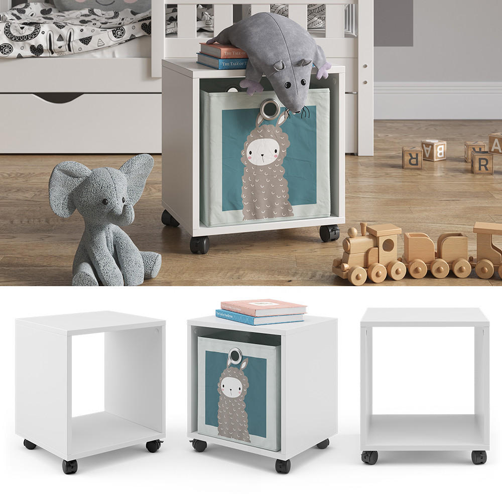 KINDERREGAL Luigi Weiß 36.8 x 42.4 cm - Weiß, Holzwerkstoff (36.8/42.4/30.8cm) - Vicco
