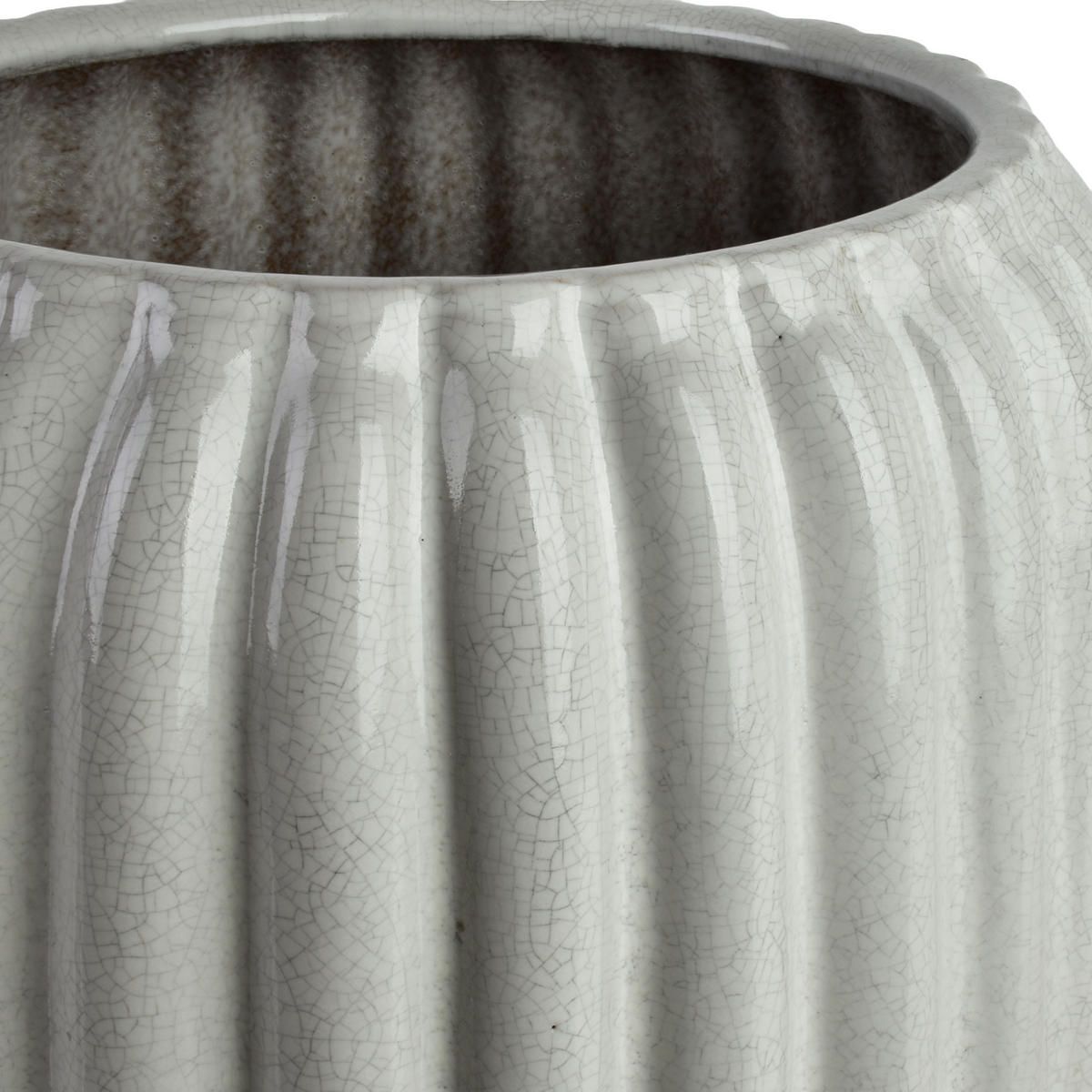 BLUMENTOPF Neva 3er Set Weiß 40/40/44 cm Keramik - Weiß, Keramik (40/44/40cm) - Mondex