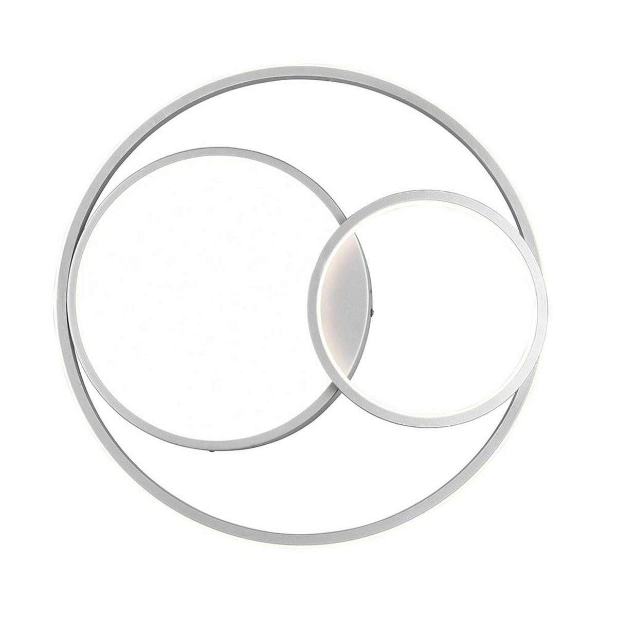 LED DECKENLEUCHTE Vuelta Silber - Silberfarben, Metall (48/48/9cm)