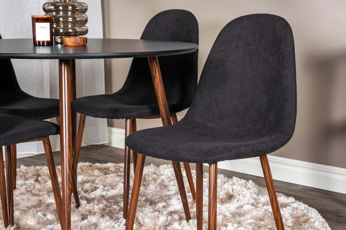 TISCHGRUPPE Schwarz - Schwarz, Holzwerkstoff (100/75/100cm) - ebuy24