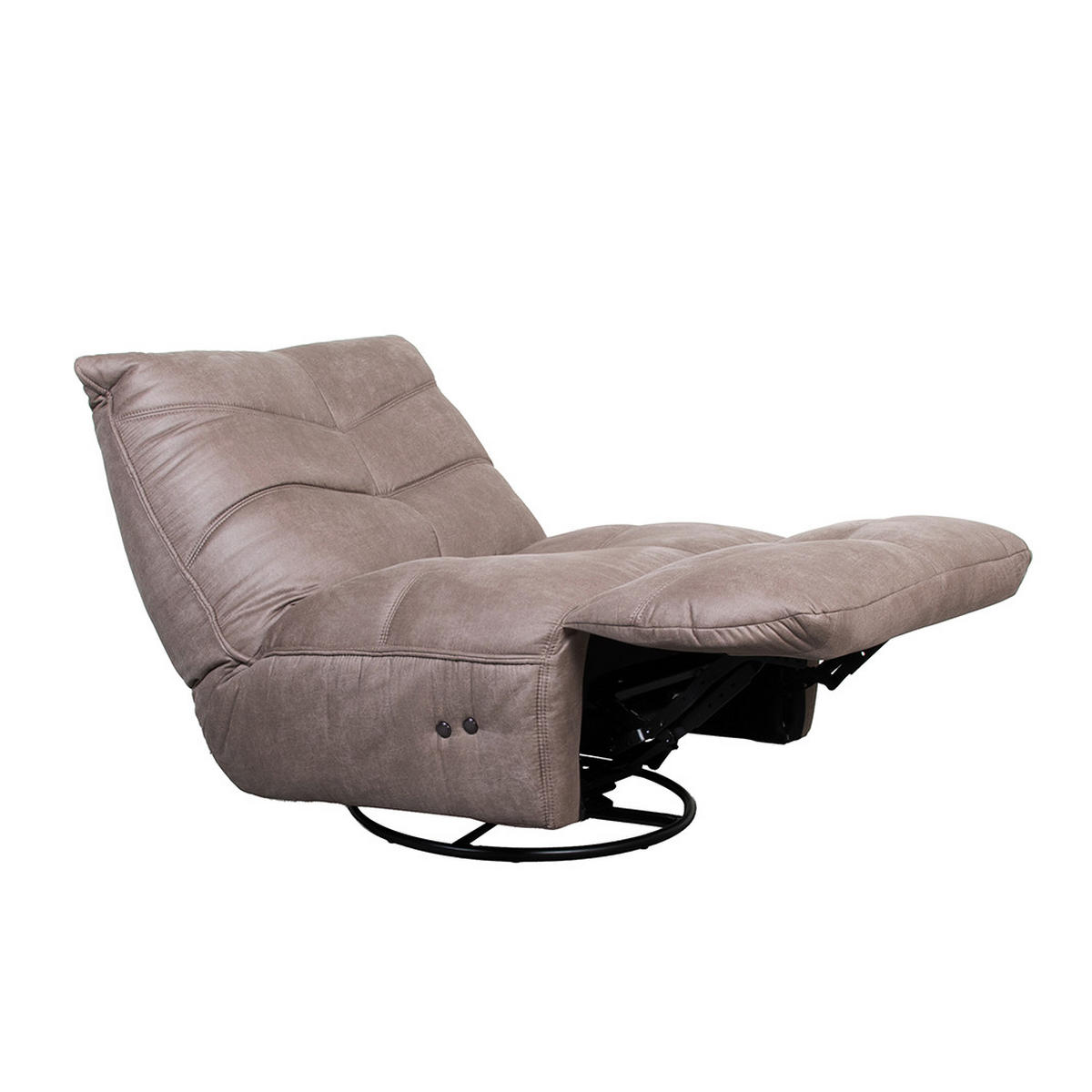 SESSEL Powernap station - Taupe - 60/80/62 cm - Taupe, Textil (60/80/62cm) - LABEL51